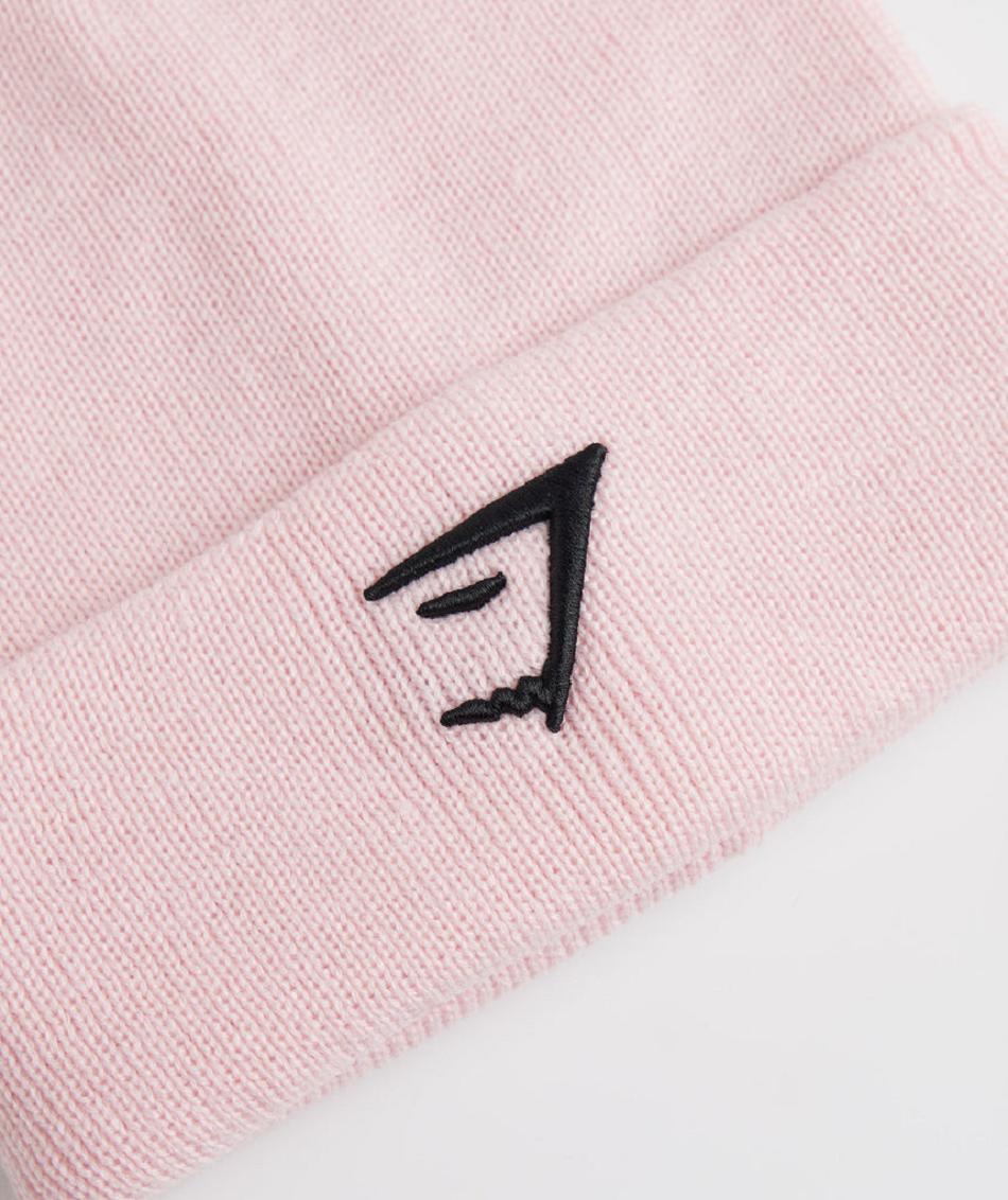 Gymshark Sharkhead Beanie Accessories Šeširi Roze | HR 2095OKI